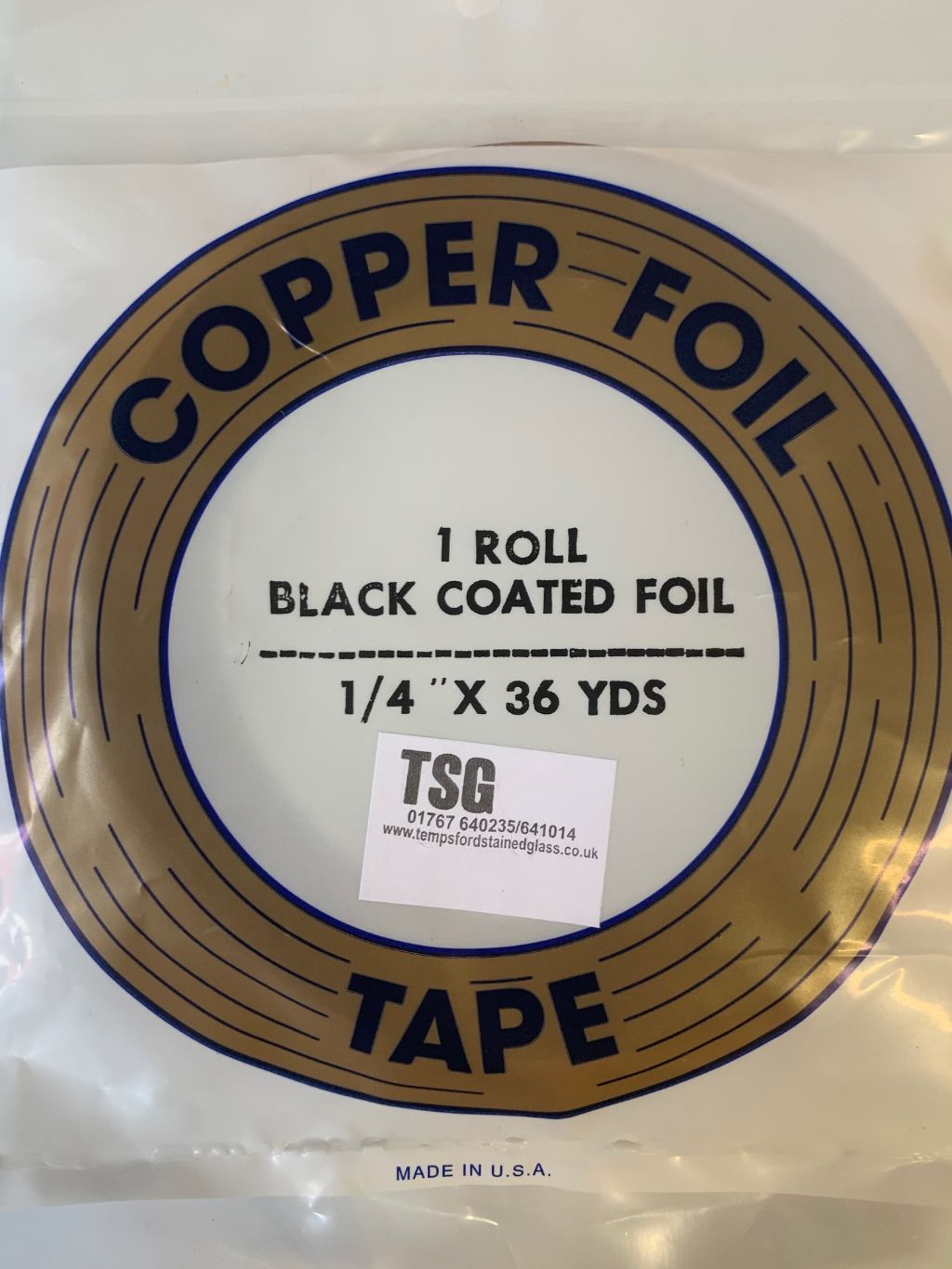 5/16 Copper Foil Tape SILVER BACK 36 yards EDCO